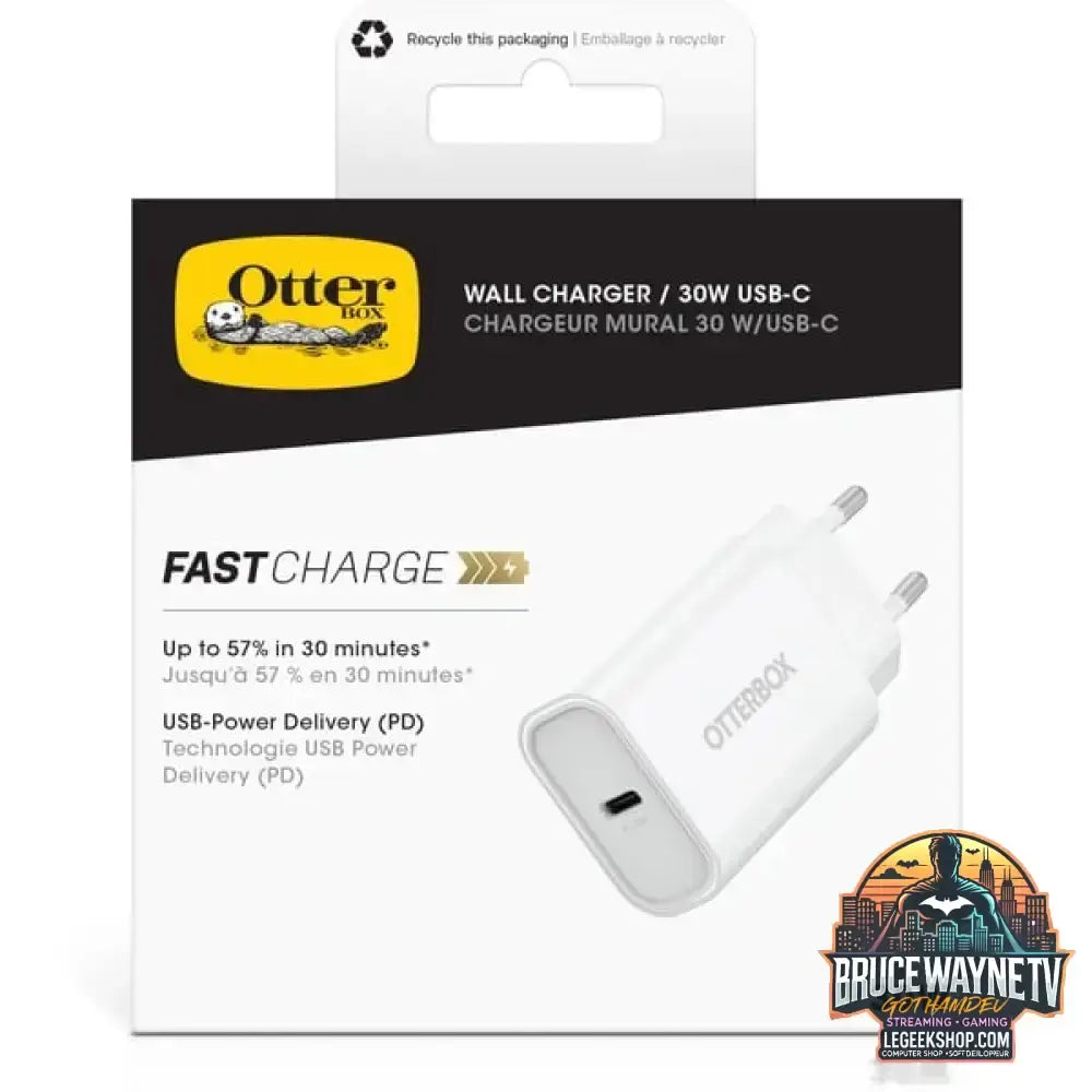 Otterbox EU Wand-Schnelladegerät Wall Charger 30W weiß, USB Power Delivery 3.0, USB-C - Otterbox - vue 4