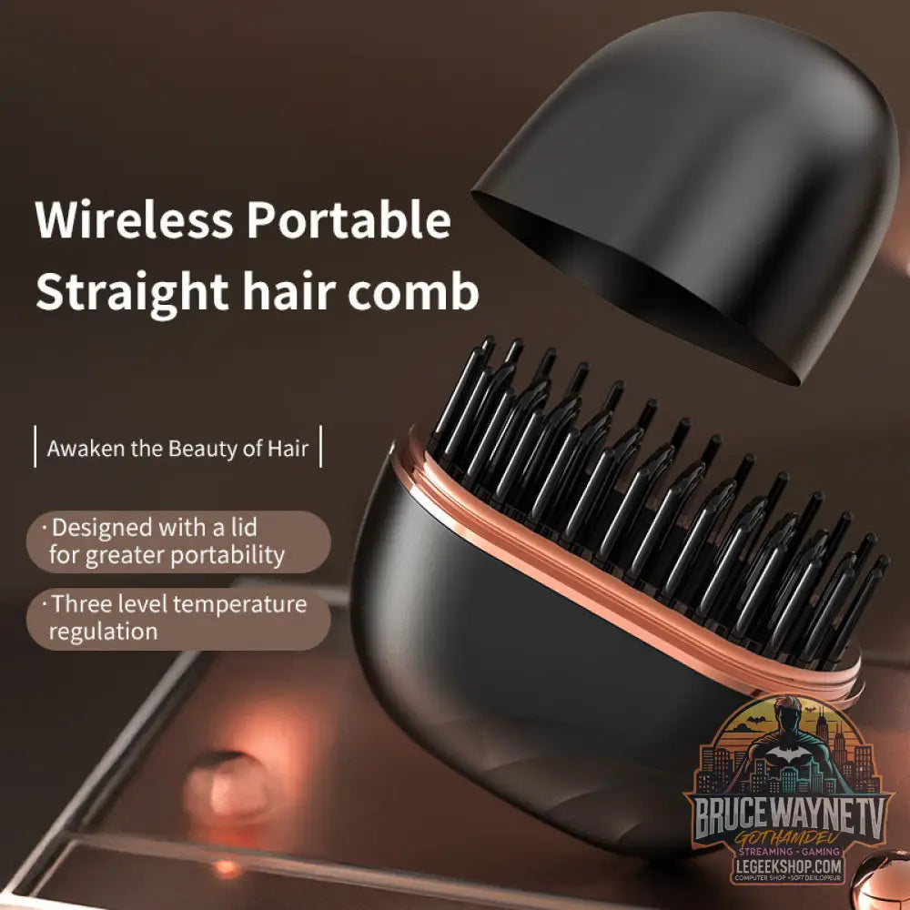 Peigne Lisseur Sans Fil Rechargeable Mini Portable - Peigne Lisseur