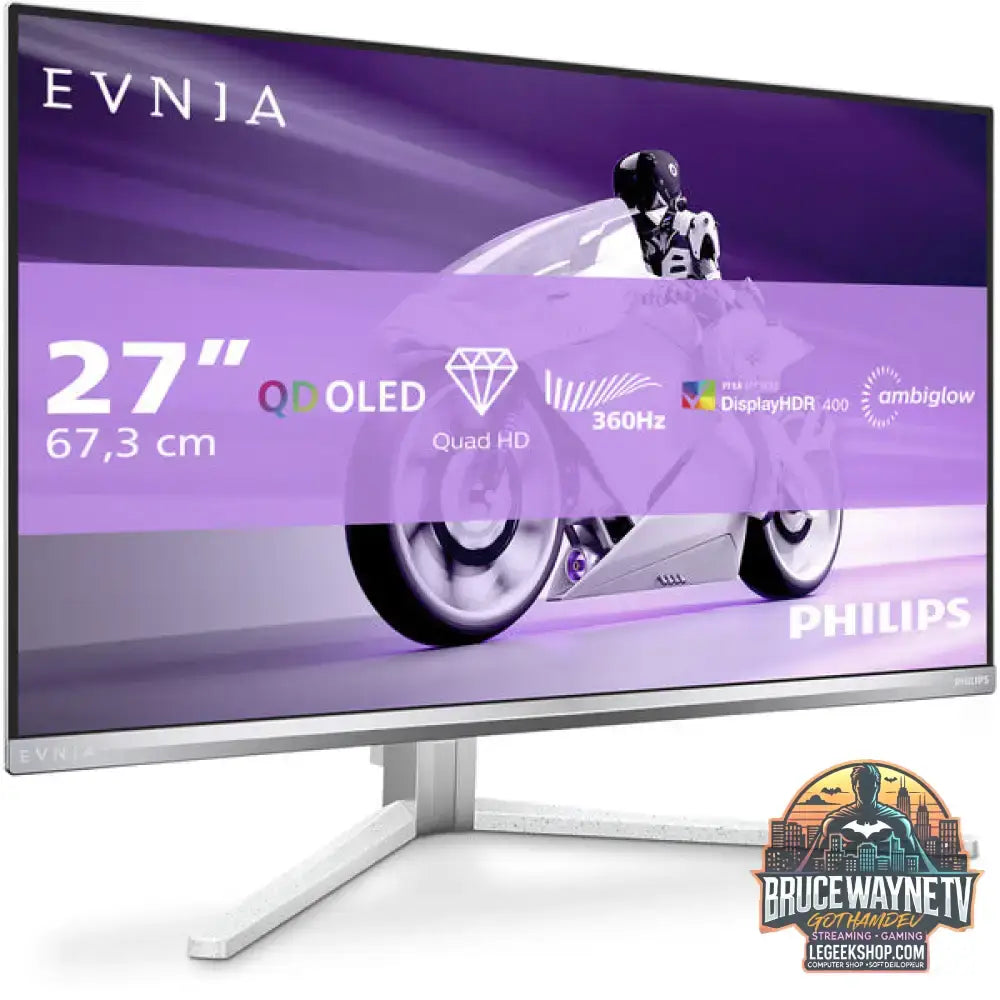 Philips Evnia 27M2N8500 QD-OLED 26,5" QHD/WQHD QD-OLED 360 Hz - Philips - vue 2