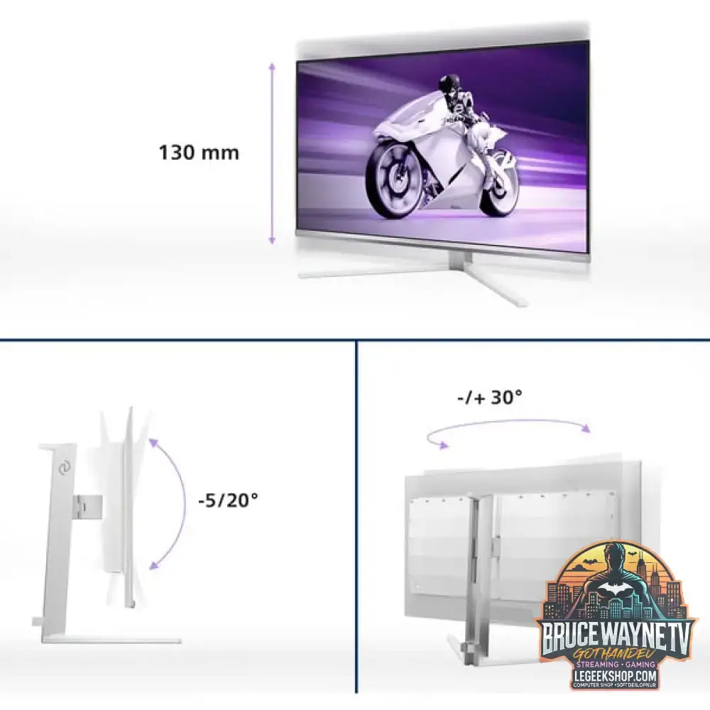 Philips Evnia 32M2N8900 QD-OLED 31,5" 3840 × 2160 px QD-OLED 240 Hz - Philips - vue 10