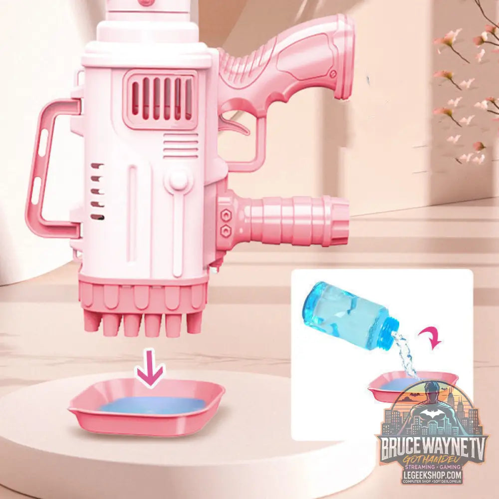 Pistolet Bulles Électrique 32 Trous Automatique Jouet Enfant - Jouet Bulles