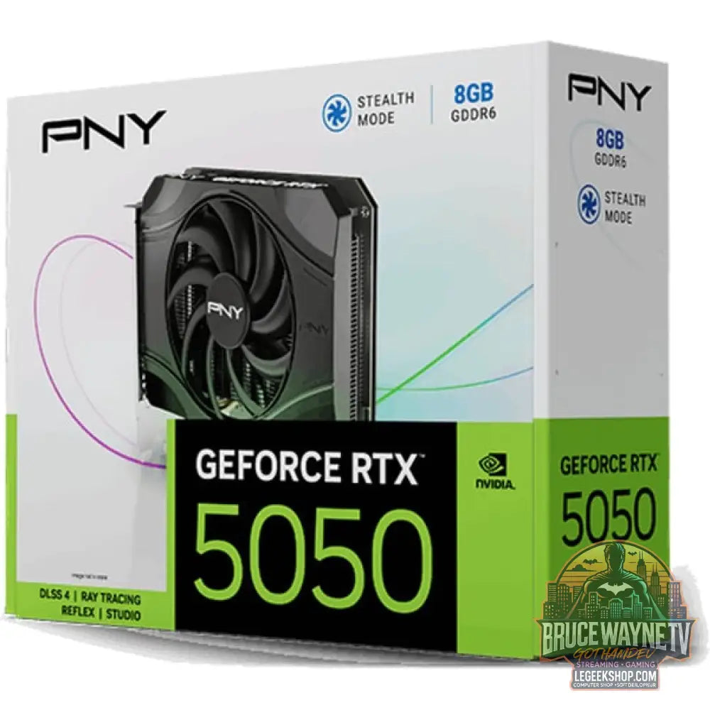 PNY GeForce RTX 5050 Single Fan, carte graphique DLSS 4, 3x DisplayPort, 1x HDMI 2.1 - PNY - vue 10