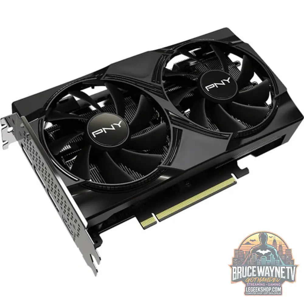 PNY GeForce RTX 5060 Dual Fan OC, carte graphique DLSS 4, 3x DisplayPort, 1x HDMI 2.1 - PNY - vue 2