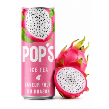 Pop's Ice Tea Fruit du Dragon 330 ml x 24