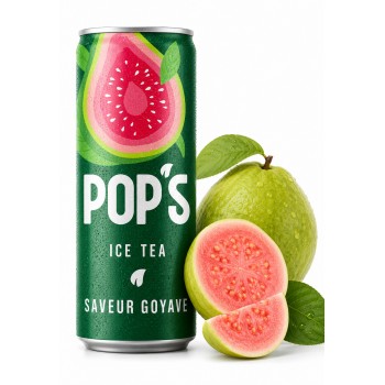 Pop's Ice Tea Goyave 330 ml x 24