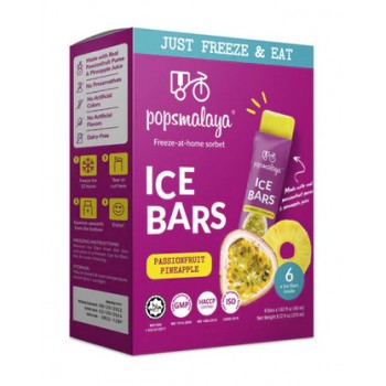 Pops Malaya Sorbet Passion Fruit Pineapple 270 ml x 12