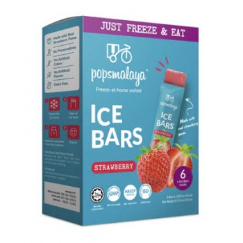 Pops Malaya Sorbet Strawberry 270 ml x 12