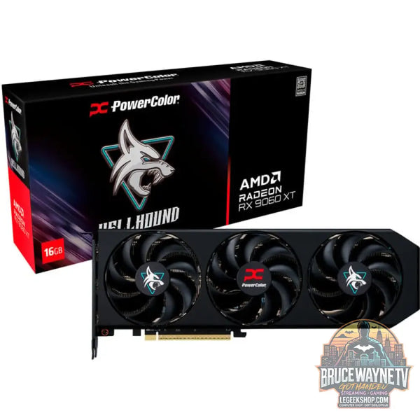 PowerColor Radeon RX 9060 XT Hellhound 16GB, carte graphique - PowerColor
