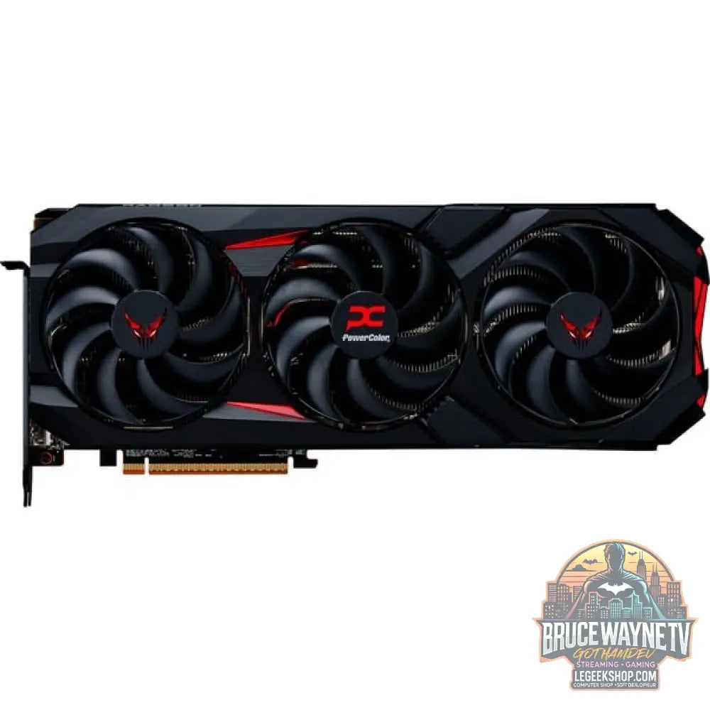 PowerColor Radeon RX 9070 XT Red Devil 16GB OC, carte graphique noir, RDNA4, GDDR6, 3x DisplayPort, 1x HDMI 2.1 - PowerColor - vue 2