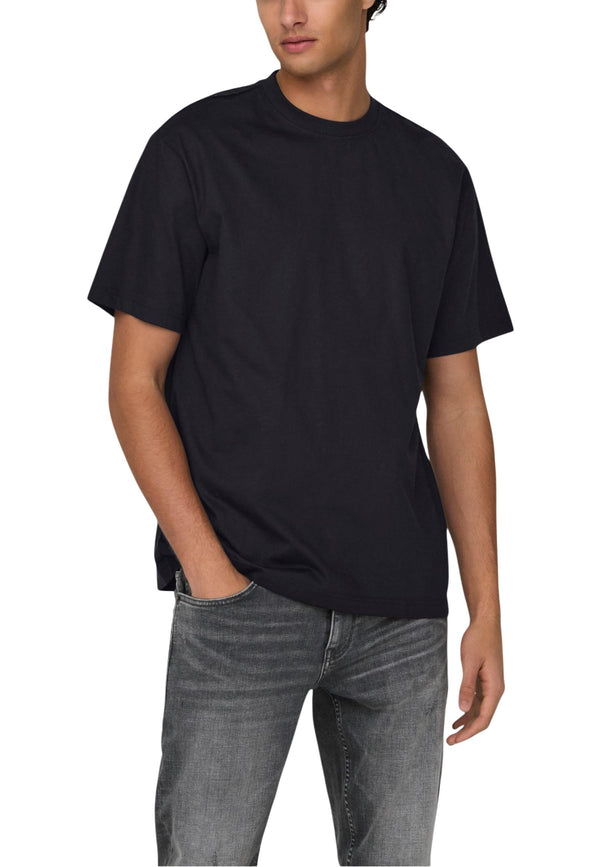 Only & Sons T-shirt homme — black