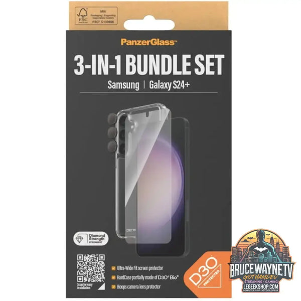PanzerGlass 3-in-1 Schutz Set transparent, Samsung Galaxy S24 Plus, EasyAligner - PanzerGlass