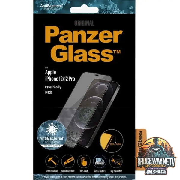 PanzerGlass Displayschutz, Schutzfolie transparent, iPhone 12 | 12 Pro - Beschaffenheit: Glänzend