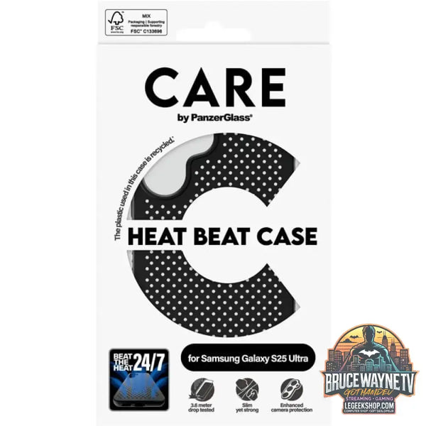 PanzerGlass Heat Beat Case, Handyhülle schwarz, Samsung Galaxy S25 Ultra, QI-kompatibel - PanzerGlass