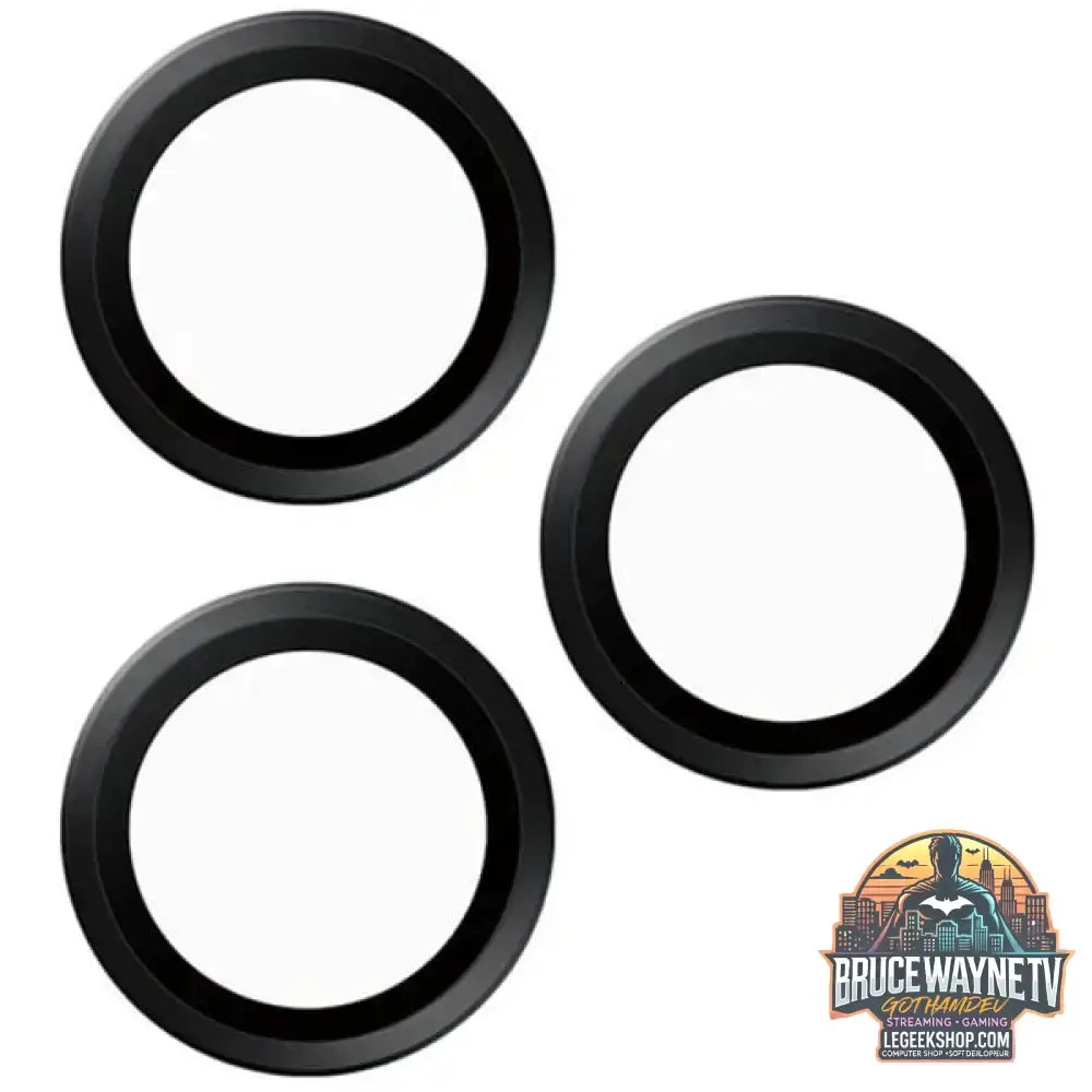 PanzerGlass Hoops Ceramic Kameraschutz, Schutzfolie schwarz, iPhone 16 Pro / 16 Max - PanzerGlass - vue 2