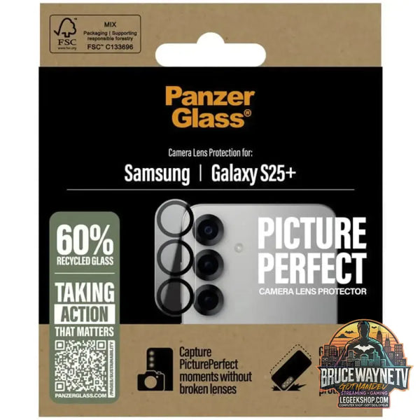 PanzerGlass PicturePerfect Kameraschutz, Schutzfolie transparent/schwarz, Samsung Galaxy S25+ - PanzerGlass