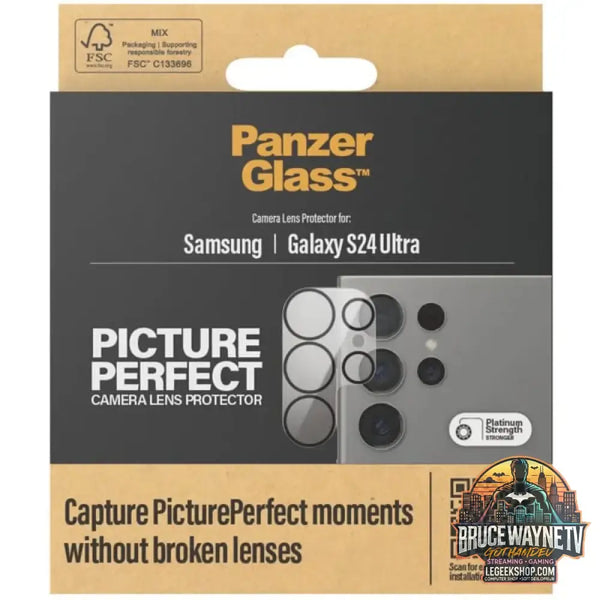 PanzerGlass PicturePerfect Kameraschutz, Schutzfolie transparent/schwarz, Samsung Galaxy S24 Ultra - PanzerGlass