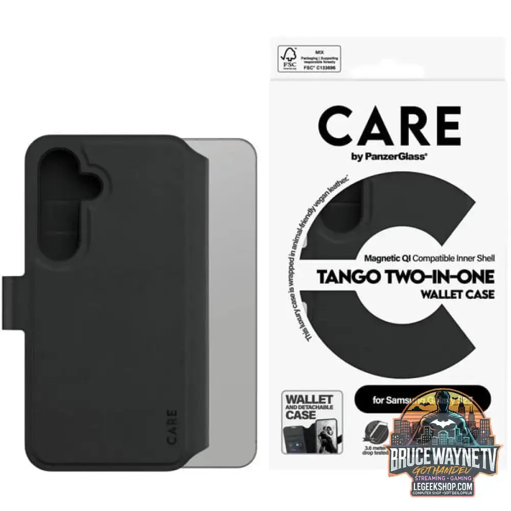 PanzerGlass Tango Two-in-One Case, Handyhülle schwarz, Samsung Galaxy S25, QI-kompatibel - PanzerGlass - vue 5