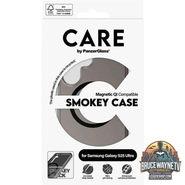 PanzerGlass Urban Combat Smokey Case, Handyhülle schwarz, Samsung Galaxy S25 Ultra, QI-kompatibel - PanzerGlass