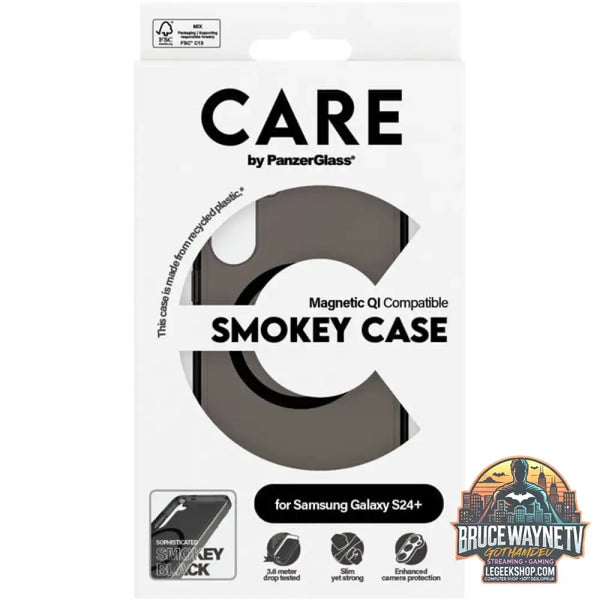 PanzerGlass Urban Combat Smokey Case, Handyhülle schwarz, Samsung Galaxy S24+, QI-kompatibel - PanzerGlass