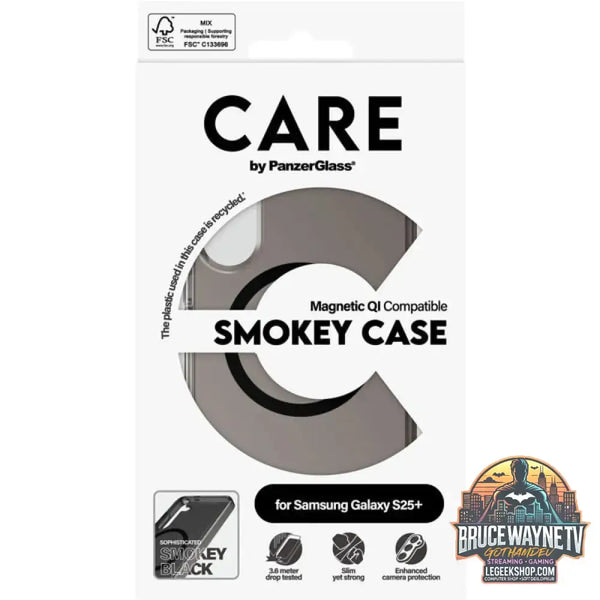 PanzerGlass Urban Combat Smokey Case, Handyhülle schwarz, Samsung Galaxy S25+, QI-kompatibel - PanzerGlass