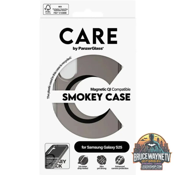 PanzerGlass Urban Combat Smokey Case, Handyhülle schwarz, Samsung Galaxy S25, QI-kompatibel - PanzerGlass