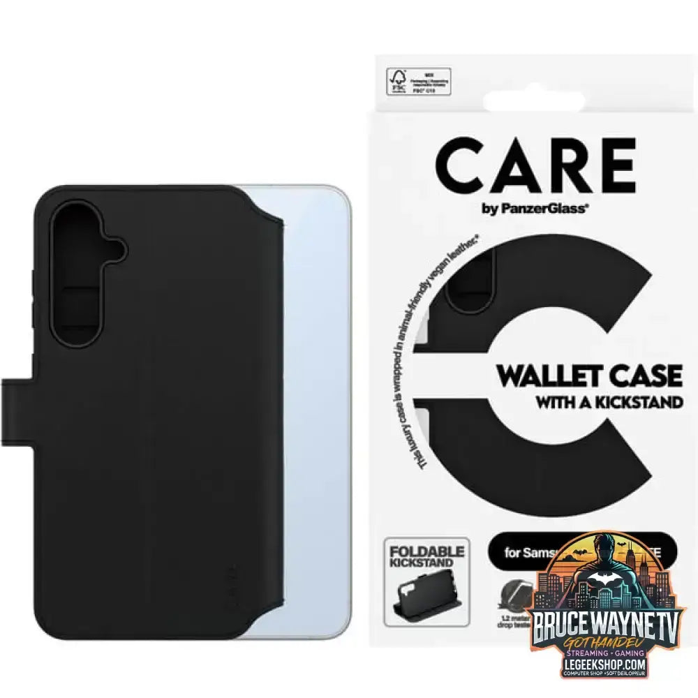 PanzerGlass Wallet Case mit Kickstand, Handyhülle schwarz, Samsung Galaxy S24 FE 5G - PanzerGlass - vue 4
