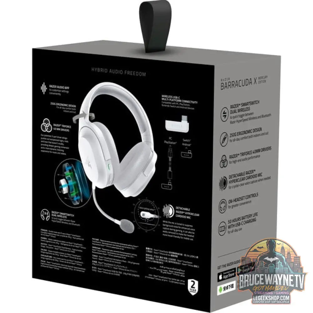 Razer Barracuda X, casque gaming - vue 11