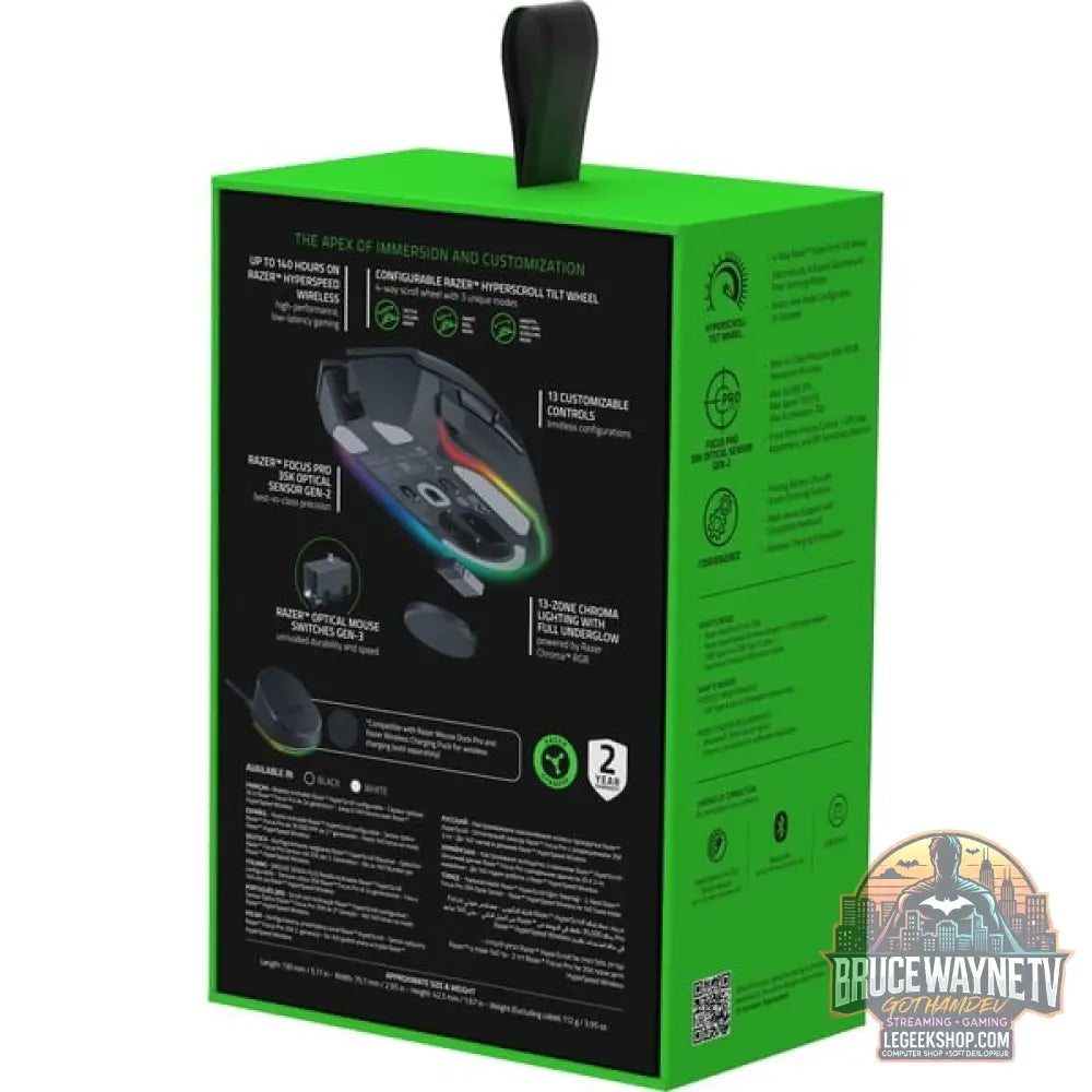 Razer Basilisk V3 Pro 35K, souris gaming - vue 9