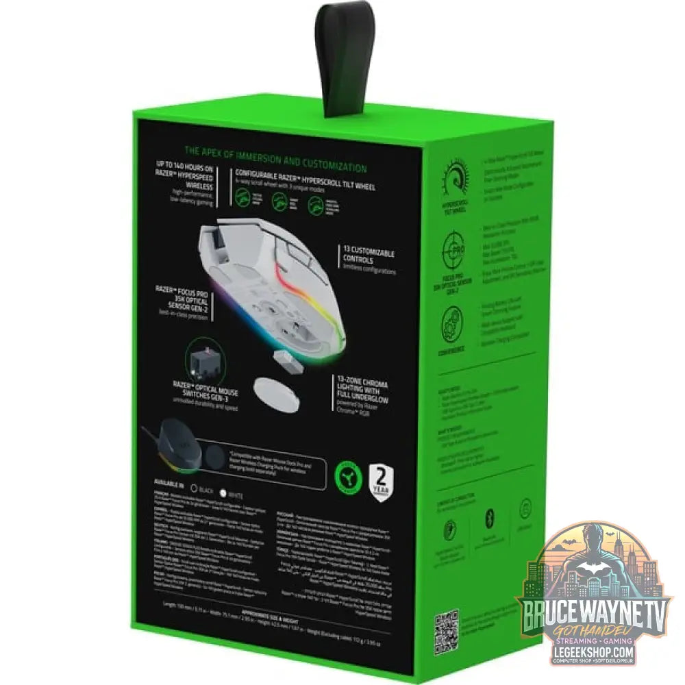 Razer Basilisk V3 Pro 35K, souris gaming - vue 9
