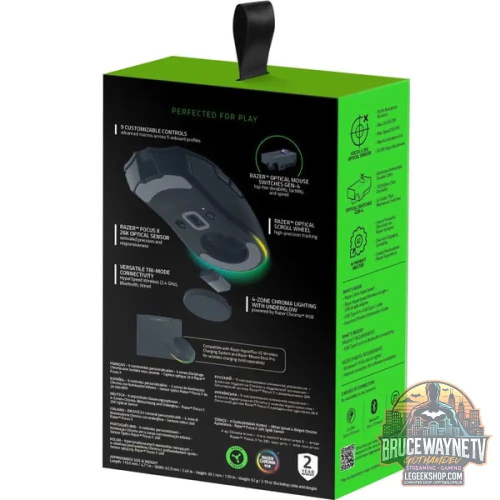 Razer Cobra HyperSpeed, souris gaming - vue 8