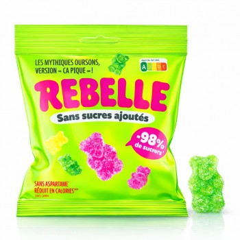 Rebelle Bonbons Oursons Acidulés 50 Gr x 12