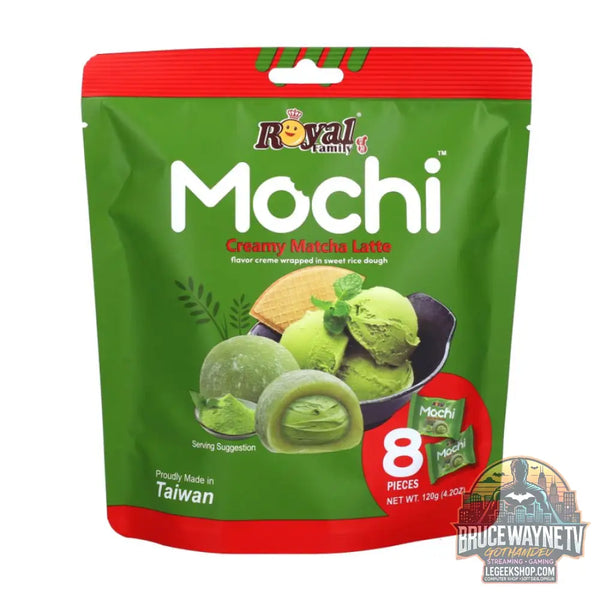 Royal Family Mochi Creamy Matcha Latte mochi au goût de matcha de 120g (Pack de 12) - Snacks & boissons importés