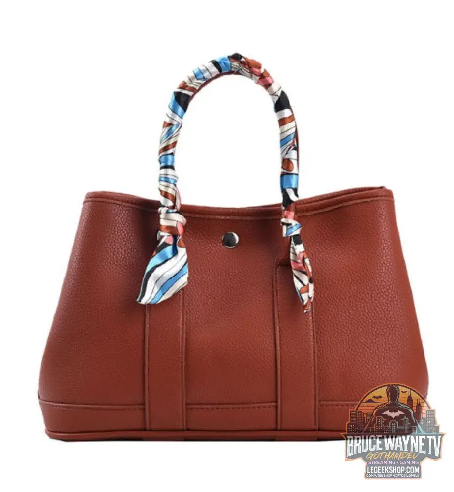 Sac Main Femme Foulard Bandoulière Crossbody Élégant - Brown - Sac Femme