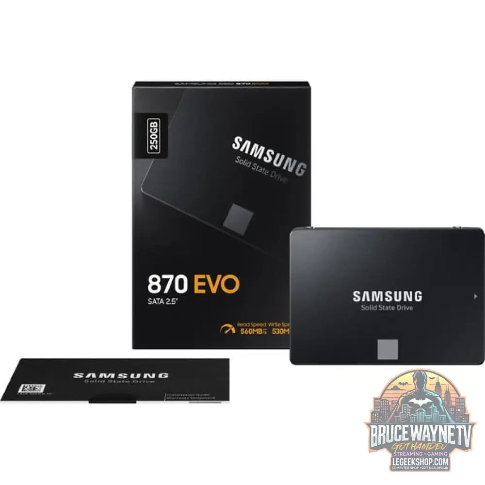 Samsung 870 EVO 250 GB, SSD SATA 6 Gb/s, 2,5", intern - Samsung - vue 6