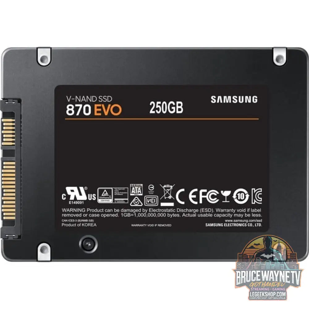 Samsung 870 EVO 250 GB, SSD SATA 6 Gb/s, 2,5", intern - Samsung - vue 5