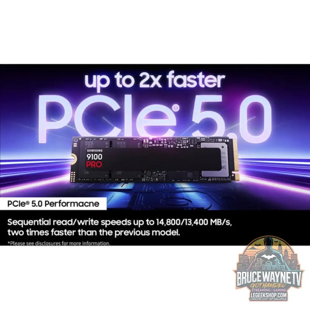 Samsung 9100 PRO 1 TB, SSD PCIe 5.0 x4, NVMe 2.0, M.2 2280 - Samsung - vue 6