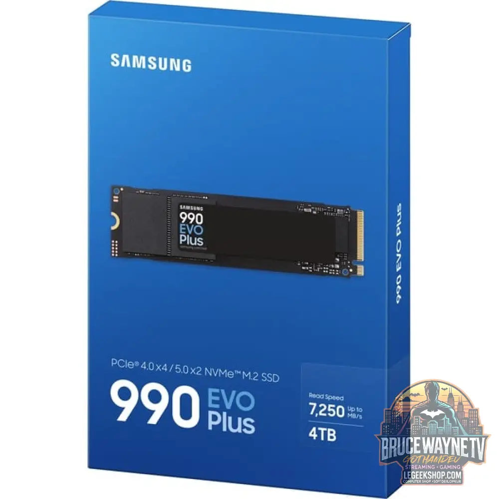 Samsung 990 EVO Plus 4 TB, SSD PCIe 4.0 x4 / 5.0 x2, NVMe 2, M.2 2280, intern - Samsung - vue 5