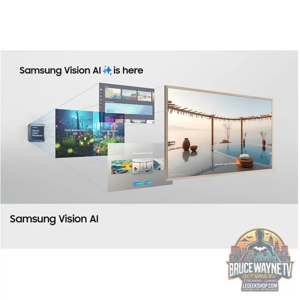 Samsung GQ43LS03FAUXZG The Frame, QLED-Fernseher - Samsung - vue 3