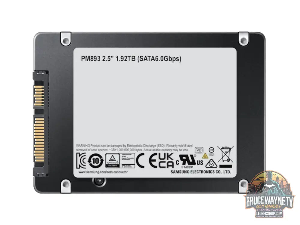 Samsung PM893 1.92 TB, SSD noir, SATA 6 Gb/s, 2,5", intern