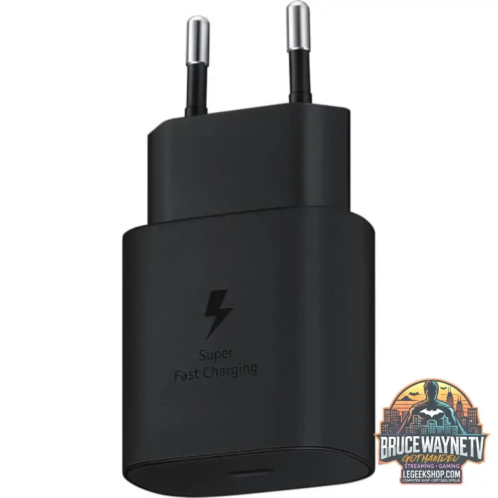 Samsung Schnellladegerät EP-TA800 schwarz, USB Type-C, 25 W - Samsung - vue 3