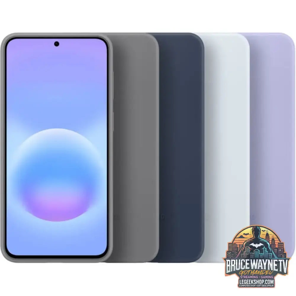 Samsung Silicone Case, Handyhülle hellblau, Samsung Galaxy A57 5G - Feature: Aussparung für Kamera - vue 7