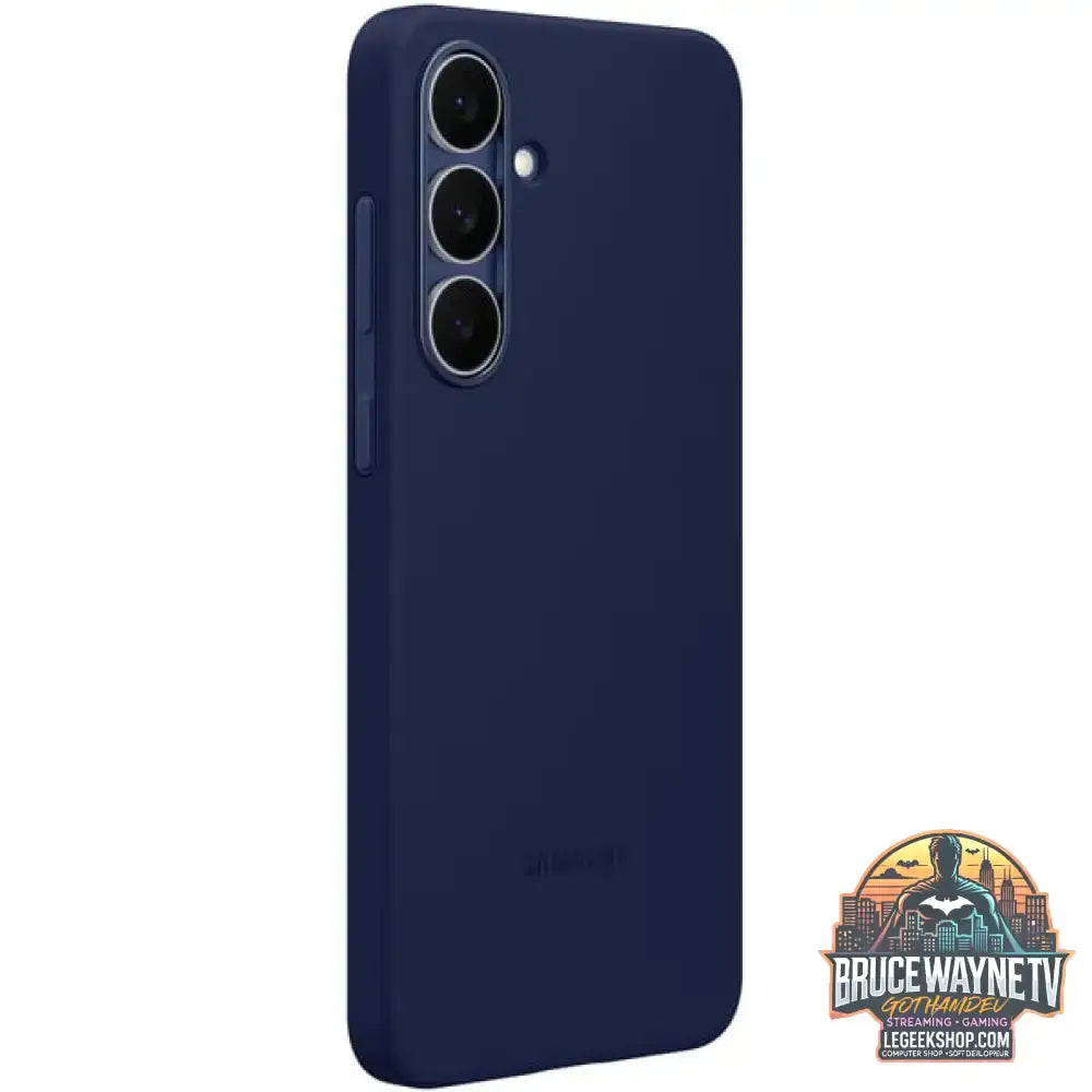 Samsung Silicone Case, Handyhülle dunkelblau, Samsung Galaxy S25 FE - Feature: Aussparung für Kamera - vue 3