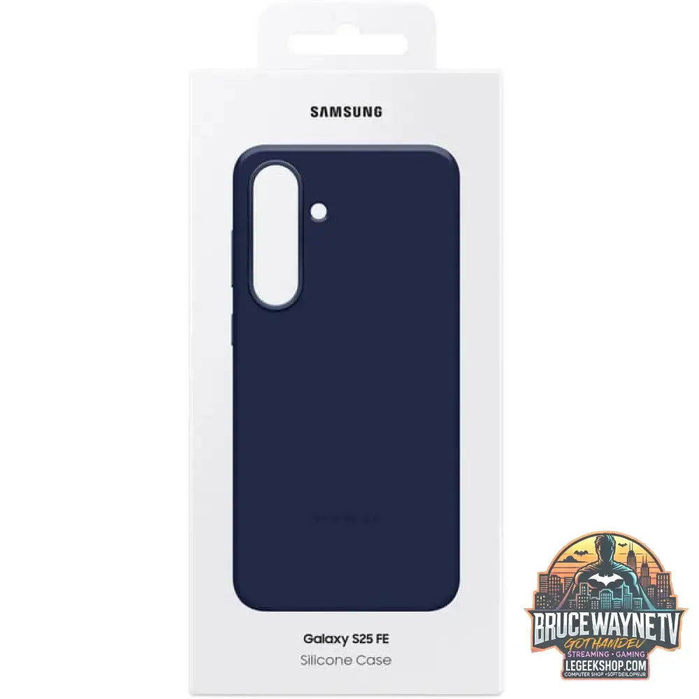 Samsung Silicone Case, Handyhülle dunkelblau, Samsung Galaxy S25 FE - Feature: Aussparung für Kamera - vue 7