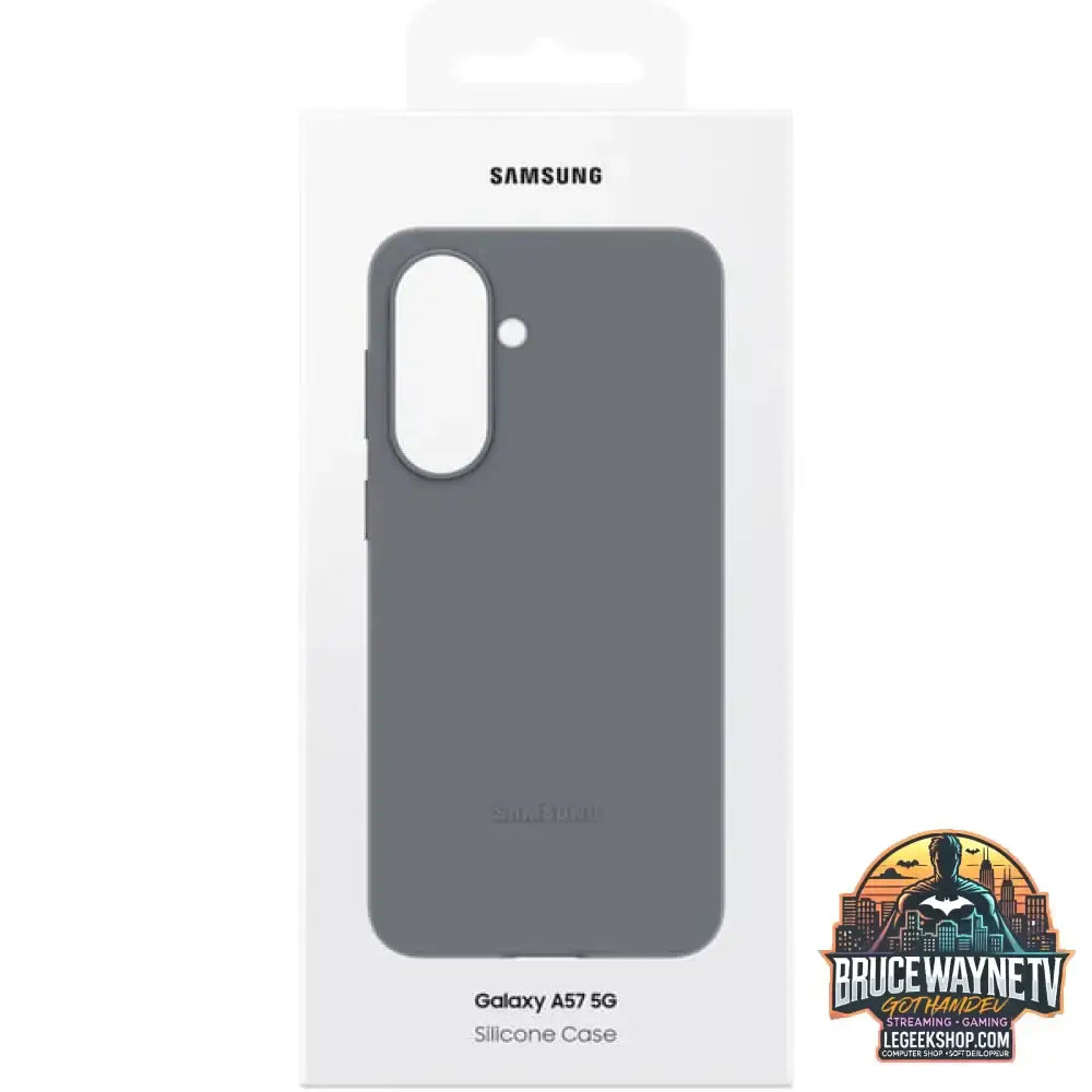 Samsung Silicone Case, Handyhülle grau, Samsung Galaxy A57 5G - Feature: Aussparung für Kamera - vue 3