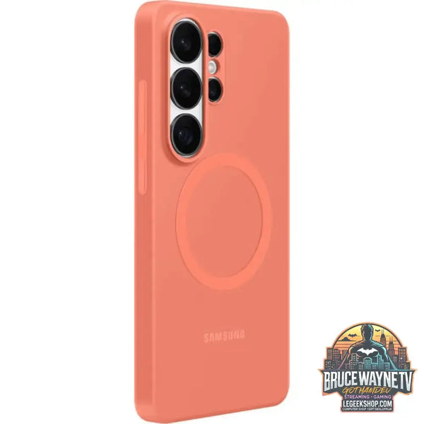 Samsung Silicone Magnet Case, Handyhülle koralle, Samsung Galaxy S26 Ultra - Feature: Aussparung für Kamera