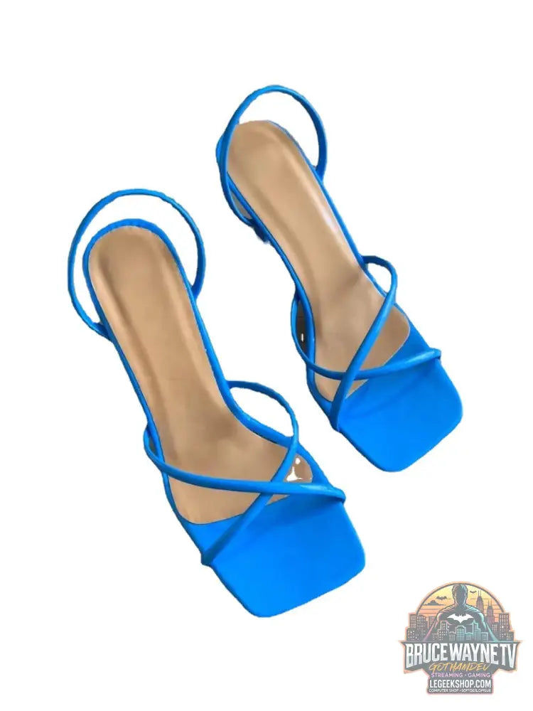 Sandales Mules Femme Été Talons Aiguilles Hauts Élégantes - Sandales Femme