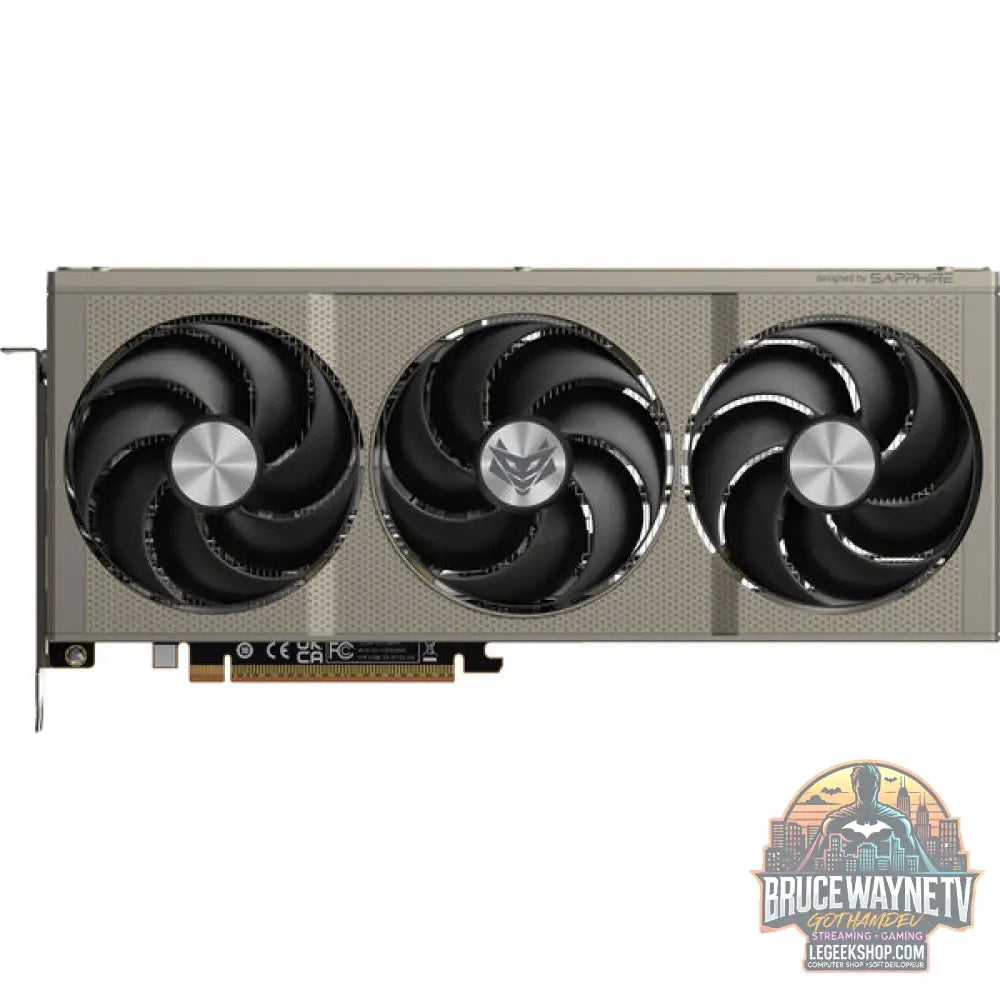 SAPPHIRE Radeon RX 9060 XT NITRO+ 16GB, carte graphique gris - SAPPHIRE - vue 3