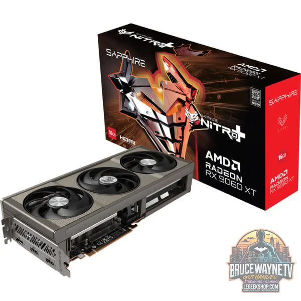 SAPPHIRE Radeon RX 9060 XT NITRO+ 16GB, carte graphique gris - SAPPHIRE