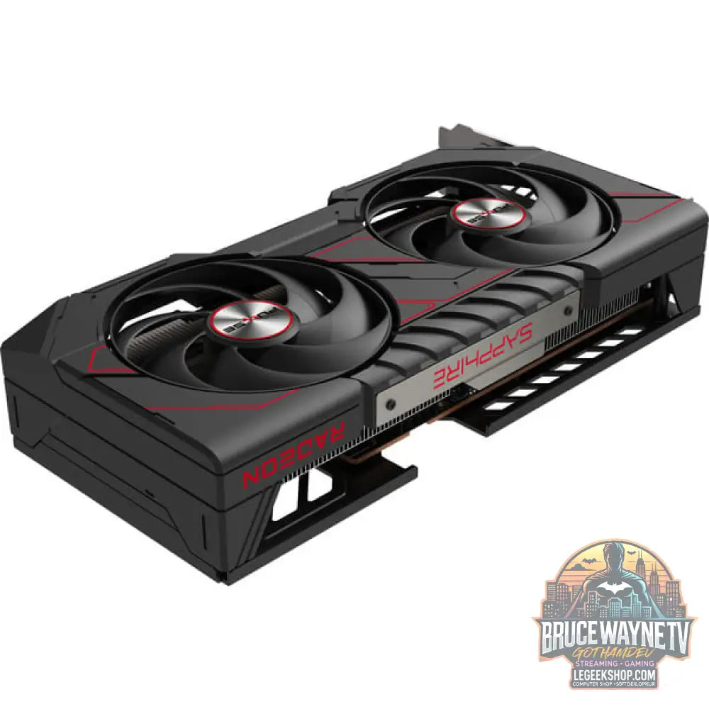SAPPHIRE Radeon RX 9060 XT PULSE 16GB, carte graphique noir/rouge - SAPPHIRE - vue 5