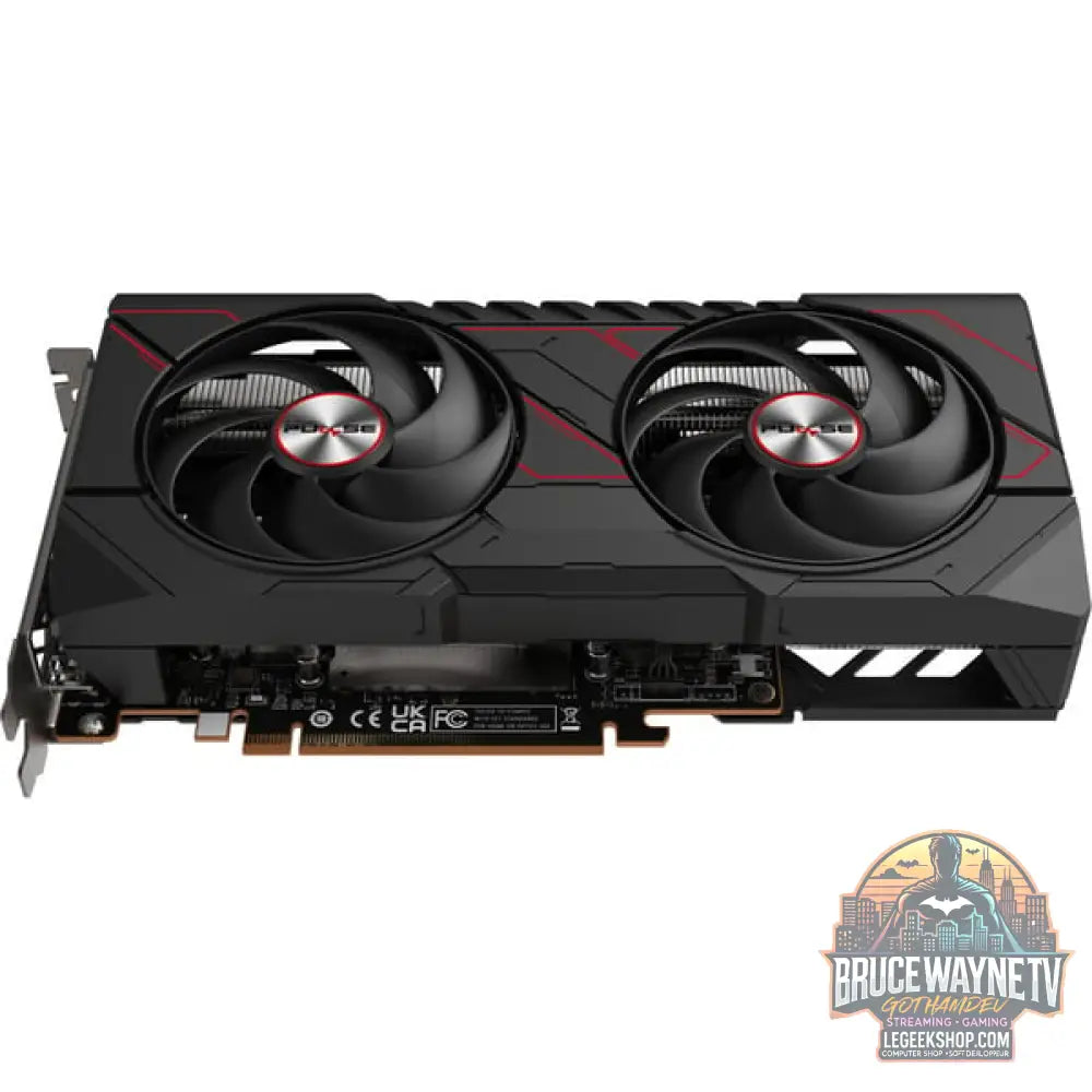 SAPPHIRE Radeon RX 9060 XT PULSE 16GB, carte graphique noir/rouge - SAPPHIRE - vue 4
